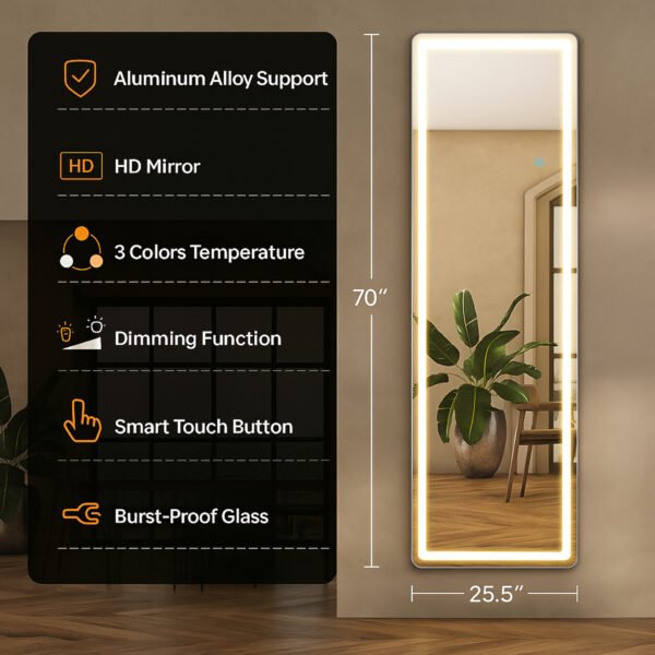 ZANVAX™ Grandeur Reflexa Smart Mirror - Image 2