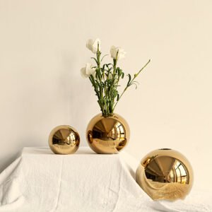 LAXAROSS™ Tri'Aurum Sphera Vase Set